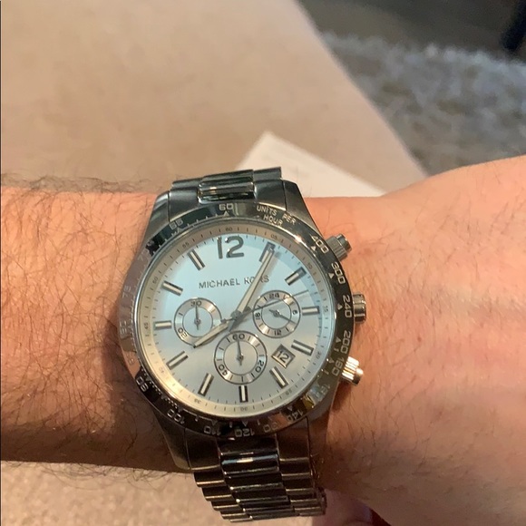 Michael Kors Silver Chronograph Watch - Picture 7 of 8